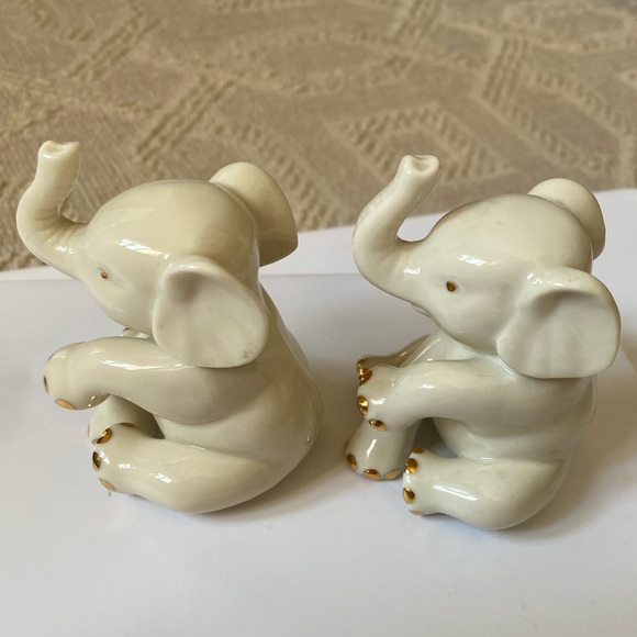 Set of 2 Vintage Lenox Baby Elephant Figurines - Picture 6 of 16